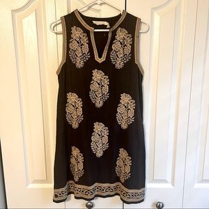 Isabel Marant Etoile Dita Silk Noil Embroidered Dress size 36